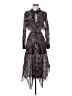 Maje Paisley Black Cocktail Dress Size 2 - photo 1