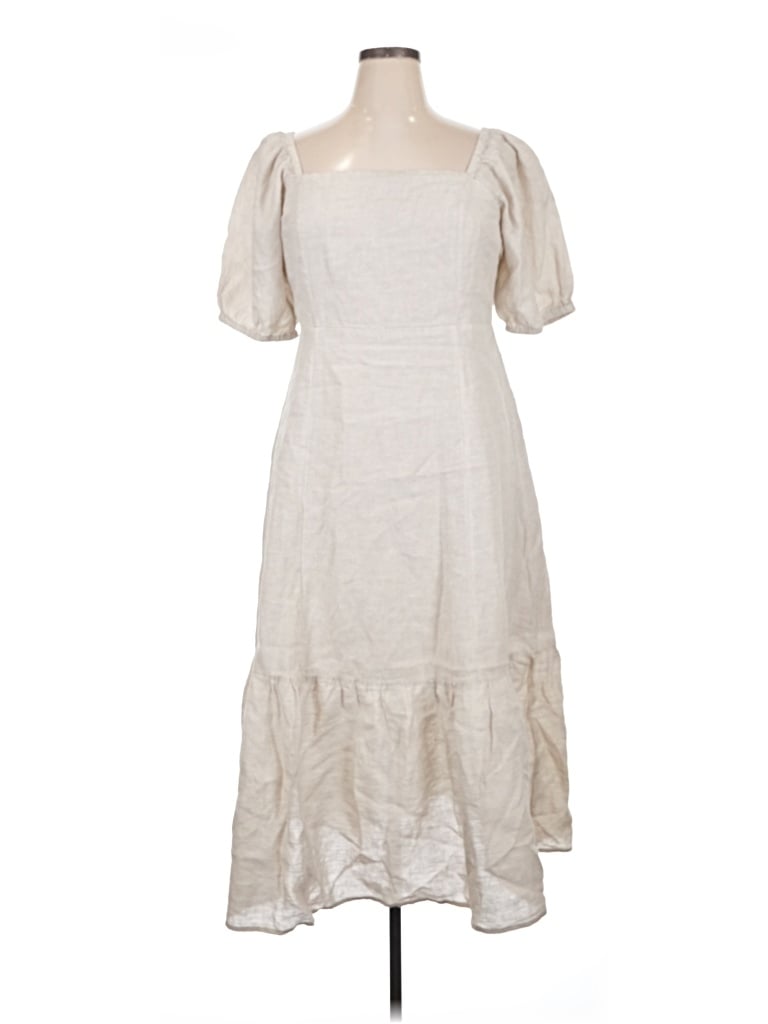 Pre-owned Garnet Hill Casual Dress In Ivory