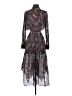 Maje Paisley Black Cocktail Dress Size 2 - photo 2