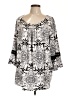 Ruby Rd. Silver 3/4 Sleeve Blouse Size 1X - photo 1