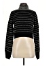 Topshop Stripes Black Turtleneck Sweater Size 6 - photo 1