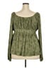 Torrid Green Long Sleeve Blouse Size 2X Plus (2) - photo 2
