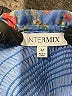 Intermix 100% Silk Blue Long Sleeve Silk Top Size M - photo 7