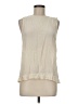 Zara 100% Viscose Ivory Sleeveless Blouse Size M - photo 1