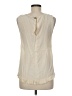 Zara 100% Viscose Ivory Sleeveless Blouse Size M - photo 2