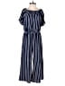 Ambiance Stripes Blue Jumpsuit Size M - photo 1