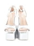 Fashion Nova Metallic Silver Heels Size 10 - photo 2