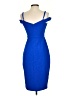 Express Solid Blue Cocktail Dress Size S - photo 2