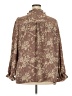Torrid 100% Polyester Brown Long Sleeve Blouse Size 2X Plus (2) - photo 2