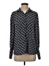Halogen 100% Polyester Blue Long Sleeve Blouse Size S - photo 1