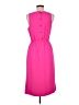 J.Crew 100% Polyester Solid Pink Casual Dress Size 6 - photo 2