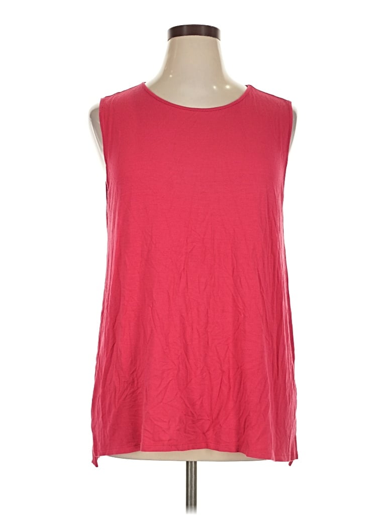 Pre-owned Jjill Sleeveless T-shirt In Red