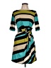 MSK Stripes Teal Casual Dress Size L (petite) - photo 1