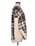 Ann Taylor LOFT Outlet Plaid Brown Poncho Size M - photo 4