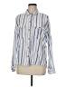 SO Stripes Blue Long Sleeve Button-Down Shirt Size M - photo 1
