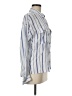 SO Stripes Blue Long Sleeve Button-Down Shirt Size M - photo 4