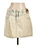 Aero 100% Cotton Tan Denim Skirt Size 12 - photo 1