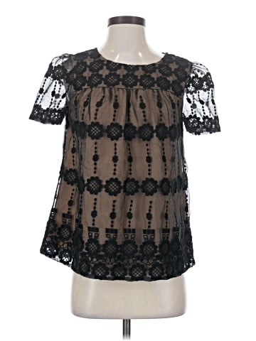 Leifsdottir Short Sleeve Silk Top (view 1)