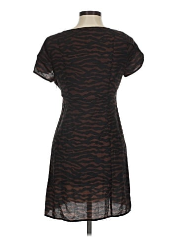 Madewell V-Neck Mini Dress in Abstract Animal (view 2)