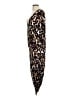 Moda International Animal Print Brown Cocktail Dress Size L - photo 5