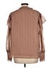 Joy Joy Brown Long Sleeve Blouse Size L - photo 2