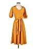 Assorted Brands Orange Casual Dress Size S - photo 1