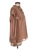 Joy Joy Brown Long Sleeve Blouse Size L - photo 4