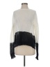 Vince. 100% Linen Color Block White Ivory Pullover Sweater Size S - photo 1