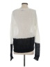 Vince. 100% Linen Color Block White Ivory Pullover Sweater Size S - photo 2