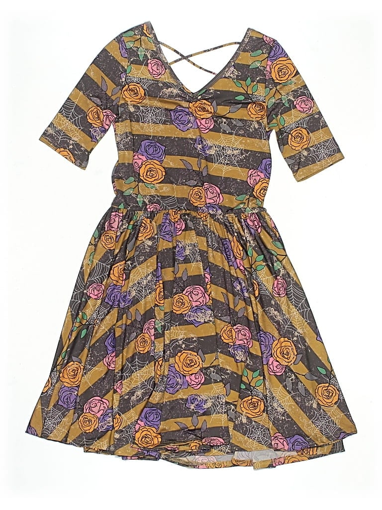 Pre-owned Dot Dot Smile Kids' Dress In Brown