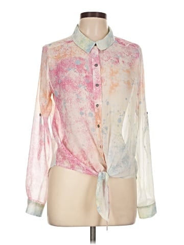 Dots Long Sleeve Blouse (view 1)