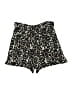 Three Dots Animal Print Black Shorts Size M - photo 1
