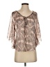 Unbranded Brown 3/4 Sleeve Blouse Size S (estimated) - photo 1