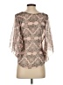 Unbranded Brown 3/4 Sleeve Blouse Size S (estimated) - photo 2