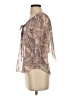 Unbranded Brown 3/4 Sleeve Blouse Size S (estimated) - photo 5