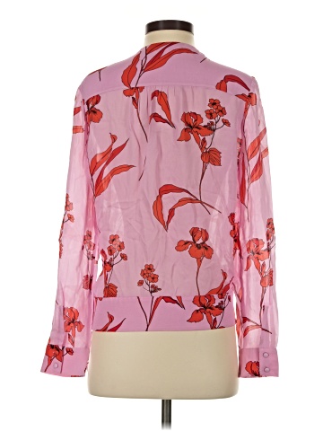 Parker Long Sleeve Silk Top (view 2)