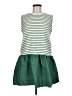 Unbranded Stripes Green Casual Dress Size M - photo 1