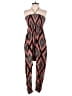 Lilka 100% Viscose Graphic Brown Jumpsuit Size S - photo 1