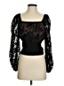 Current Air Black Long Sleeve Top Size S - photo 1