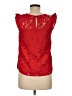 Monteau Red Sleeveless Blouse Size M - photo 2