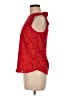 Monteau Red Sleeveless Blouse Size M - photo 5