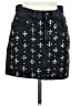 Maje 100% Cotton Stars Black Denim Skirt Size 36 waist - photo 1