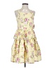 Assorted Brands 100% Polyester Floral Yellow Cocktail Dress Size 16 - photo 1
