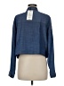 Zara Blue 3/4 Sleeve Button-Down Shirt Size M - photo 2