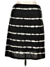 Faded Glory Stripes Black Casual Skirt Size 14 - photo 1