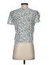 Gap 100% Rayon Blue Short Sleeve Blouse Size S - photo 2