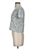 Gap 100% Rayon Blue Short Sleeve Blouse Size S - photo 5