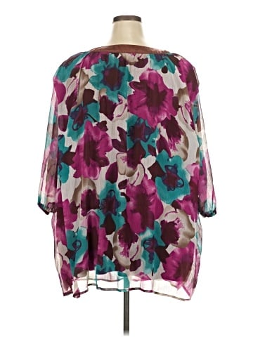 Maggie Barnes 3/4 Sleeve Blouse (view 2)