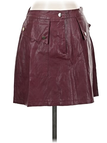 Zara Faux Leather Skirt (view 1)