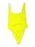 Milly Solid Yellow One Piece Swimsuit Size S (estimated) - photo 1